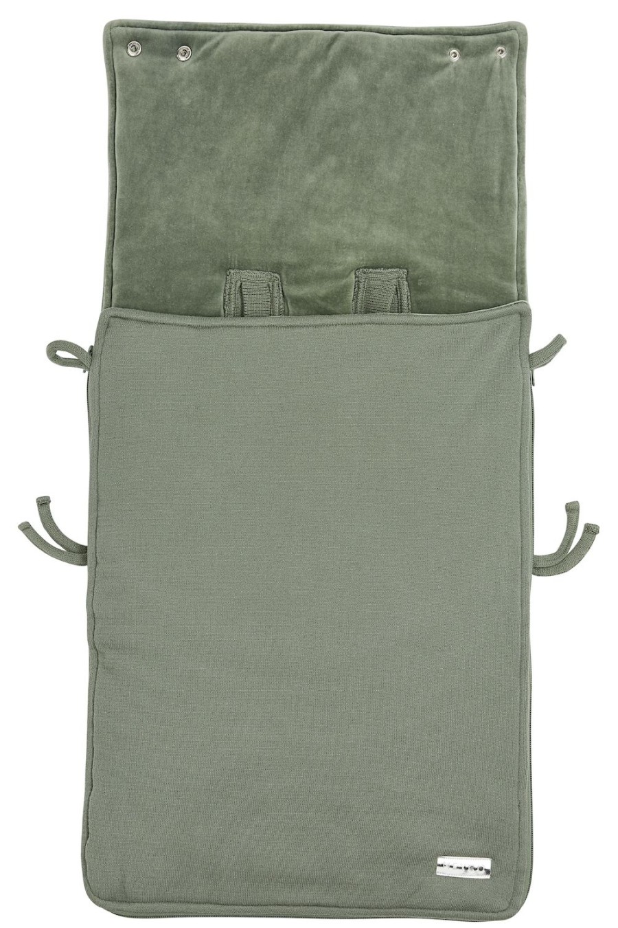 Onderweg Meyco Baby | Voetenzak Knit Basic - Forest Green - 40X82Cm