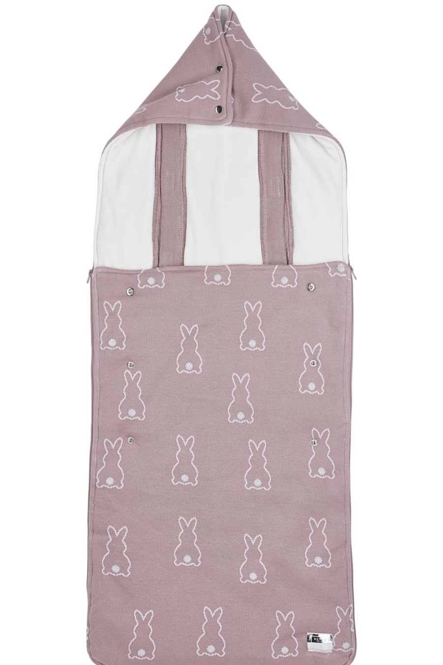 Onderweg Meyco Baby | Buggy Voetenzak Rabbit - Lilac - 45X130Cm