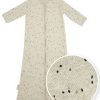 Slapen Meyco Baby | Baby Slaapzak Met Mouwen Rib Mini Spot - Sand Melange - 90Cm