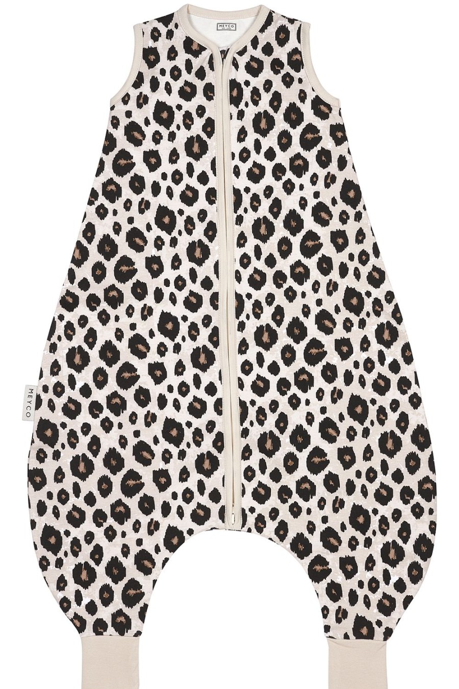 Slapen Meyco Baby | Baby Zomer Slaapoverall Jumper Leopard - Sand Melange - 80Cm