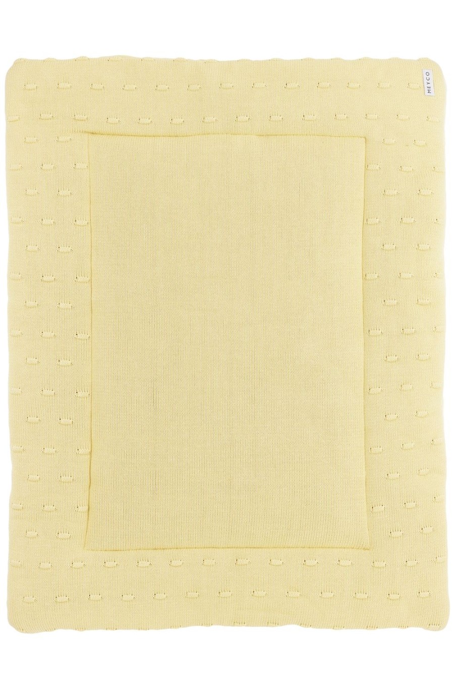 Thuis Meyco Baby | Boxkleed Knots - Soft Yellow - 77X97Cm