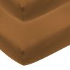 Slapen Meyco Baby | Hoeslaken Wieg 2-Pack Uni - Camel - 40X80/90Cm