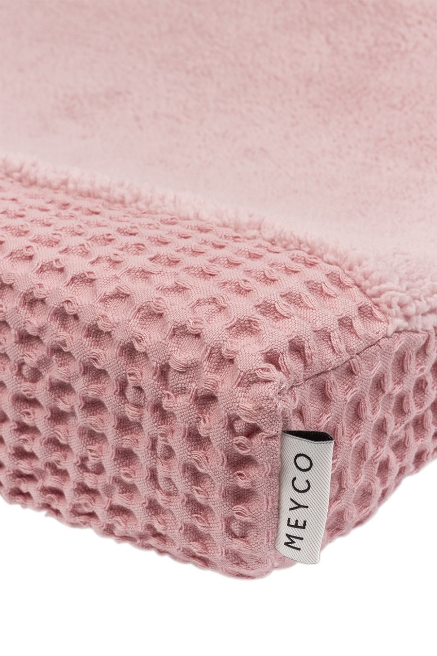 Verzorgen Meyco Baby | Aankleedkussenhoes Wafel Teddy - Old Pink - 50X70Cm