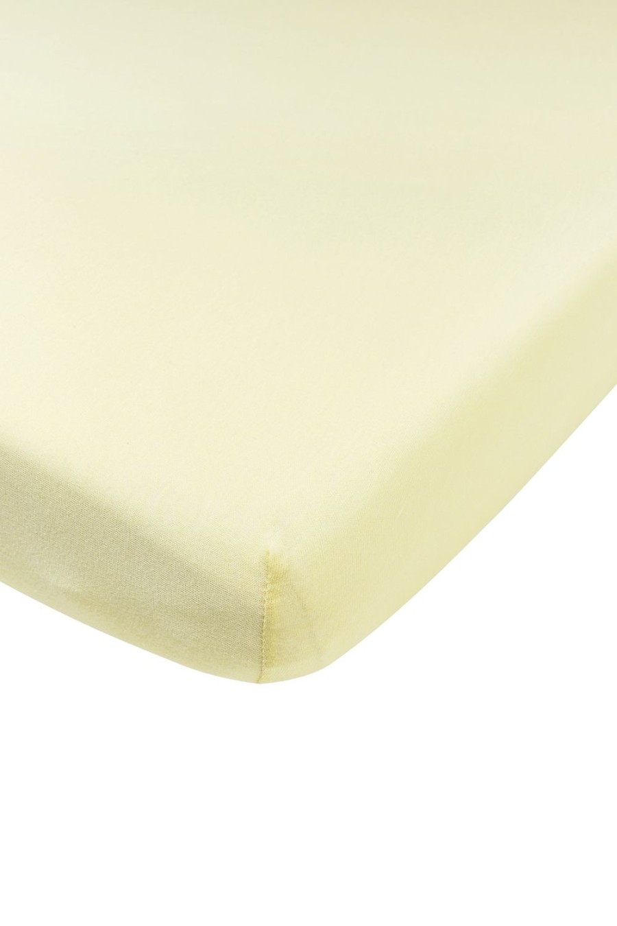 Thuis Meyco Baby | Hoeslaken Boxmatras Uni - Soft Yellow - 75X95Cm