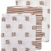 Verzorgen Meyco Baby | Washandjes 3-Pack Hydrofiel Block Stripe - Camel - 20X17Cm