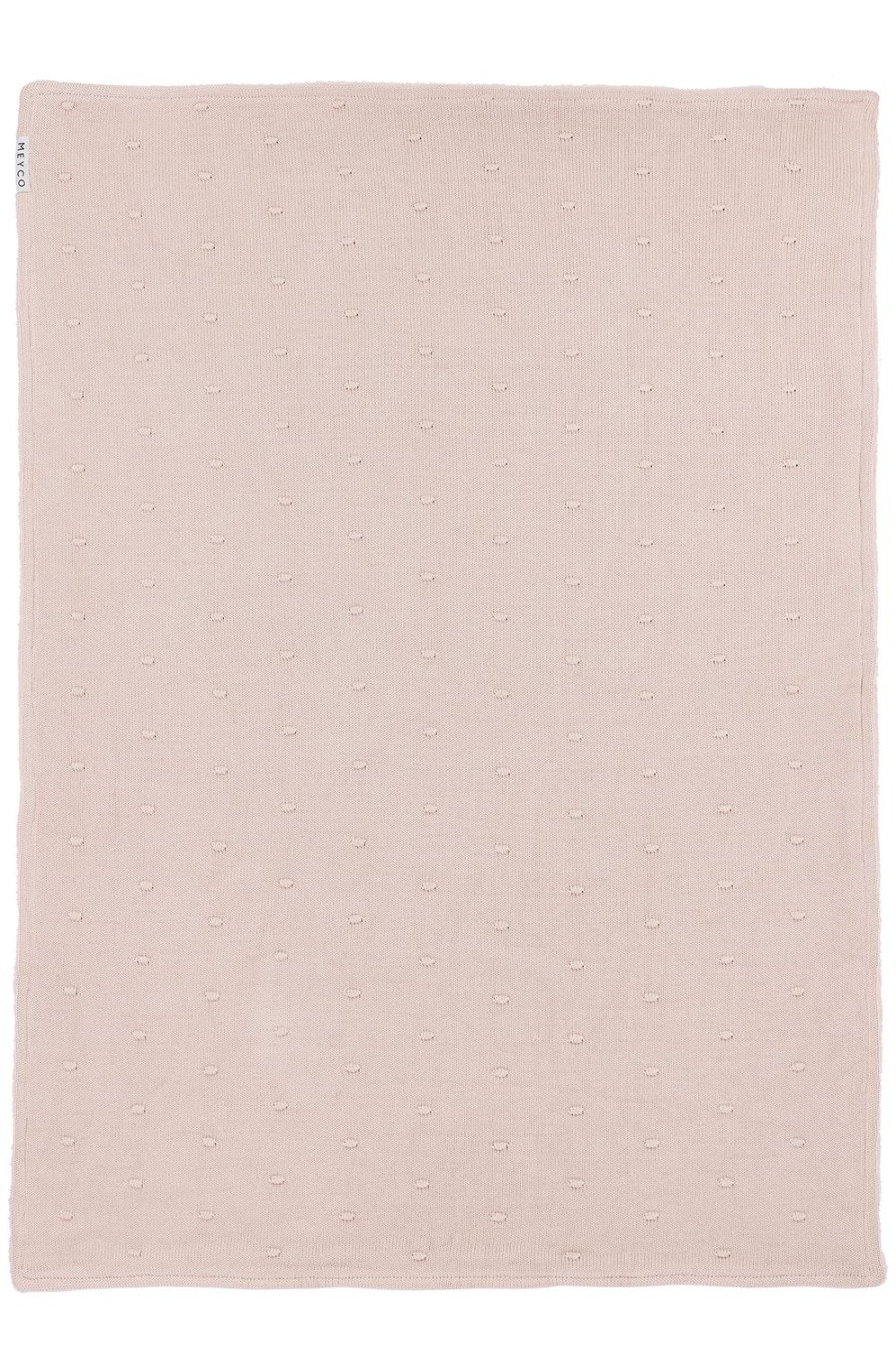 Slapen Meyco Baby | Ledikant Deken Mini Knots Teddy - Soft Pink - 100X150Cm