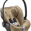 Onderweg Meyco Baby | Autostoelhoes Velvet - Taupe - Groep 0 Cloud Z