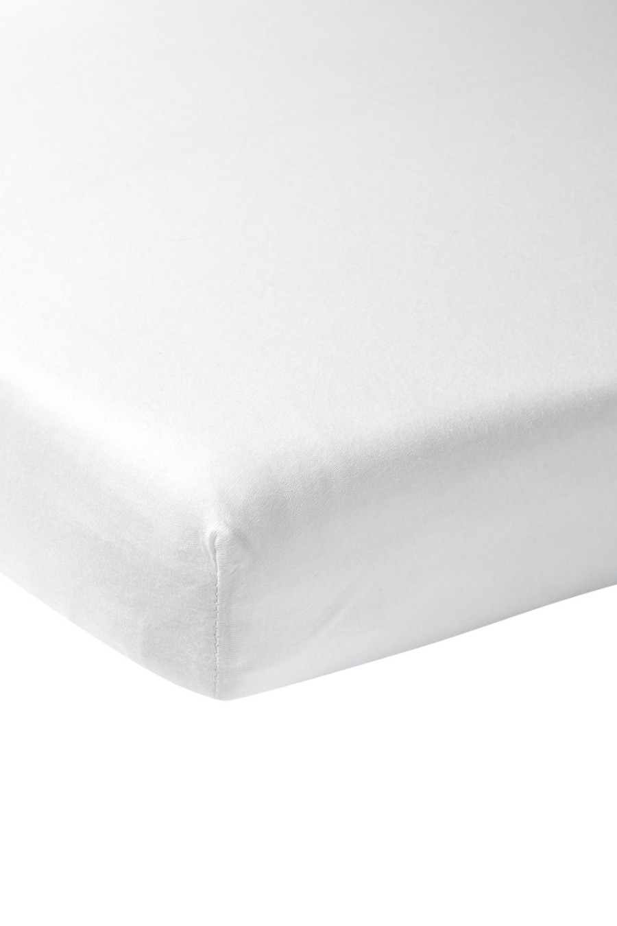 Slapen Meyco Baby | Hoeslaken Eenpersoonsbed Uni - White - 80X210/220Cm