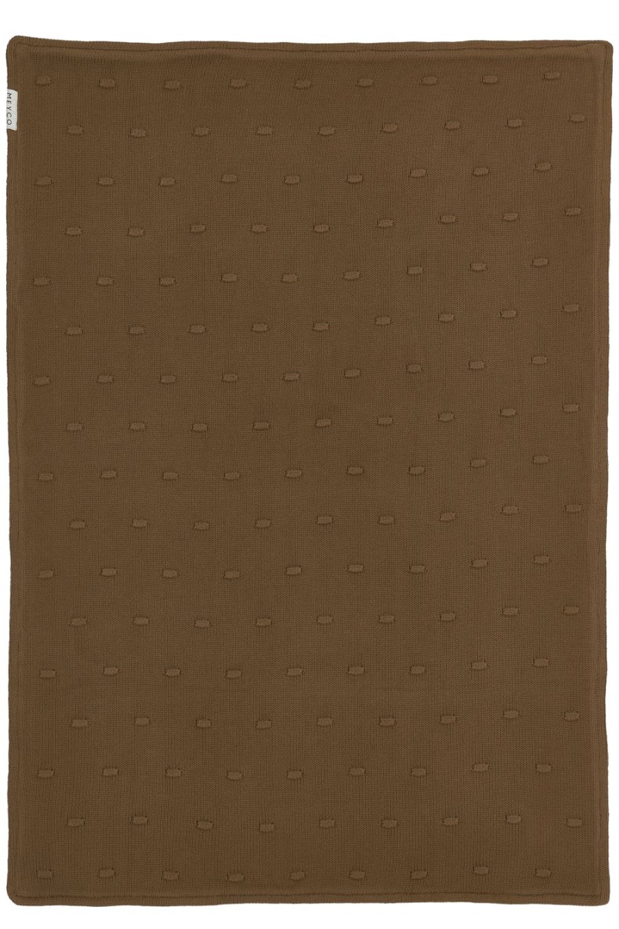 Slapen Meyco Baby | Wiegdeken Knots Velvet - Chocolate - 75X100Cm