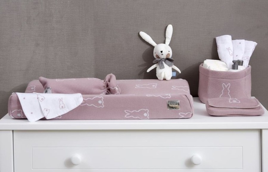 Verzorgen Meyco Baby | Aankleedkussenhoes + Kruikenzak Rabbit - Lilac - 50X70Cm