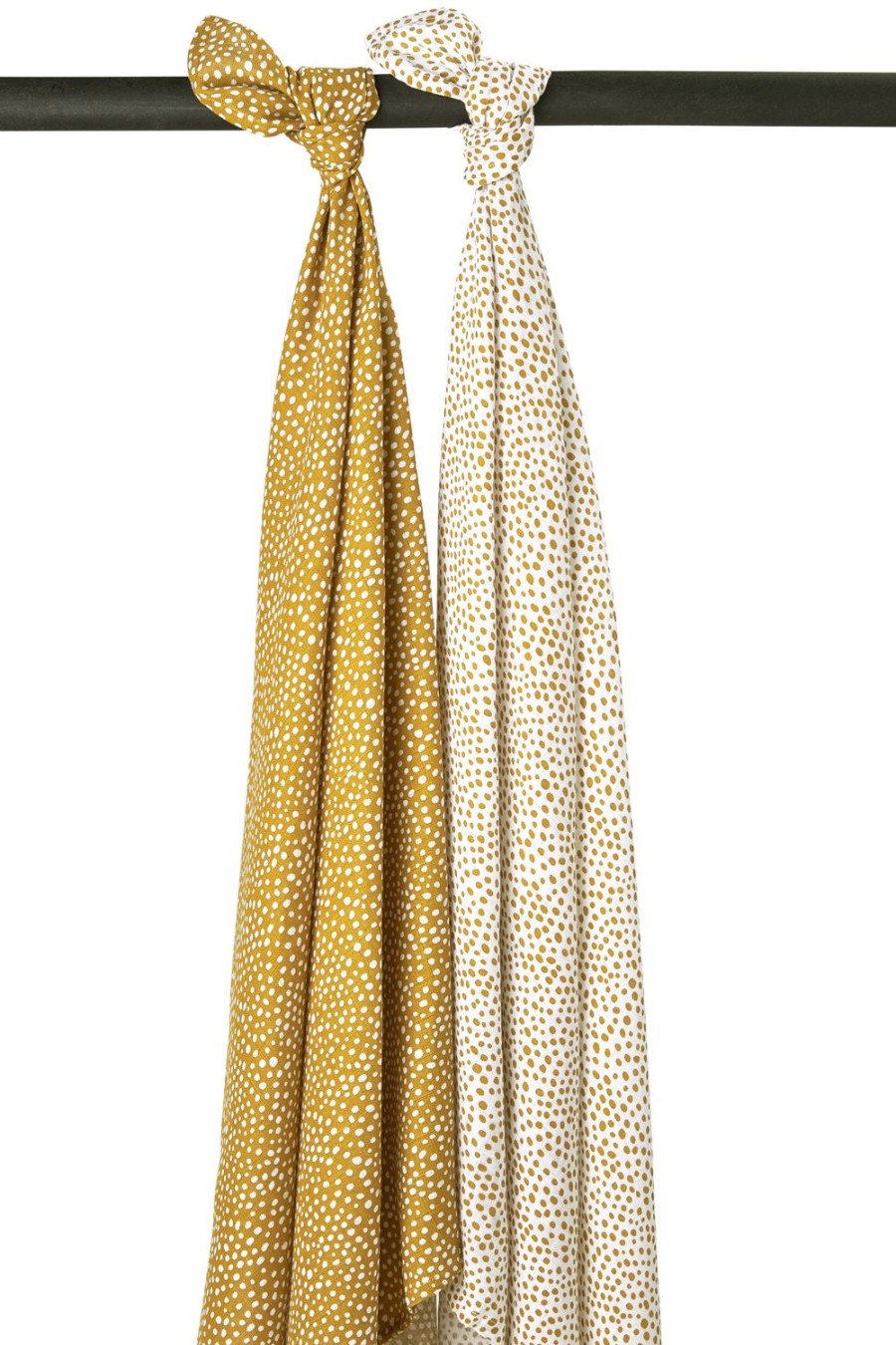 Verzorgen Meyco Baby | Swaddle 2-Pack Hydrofiel Cheetah - Honey Gold - 120X120Cm