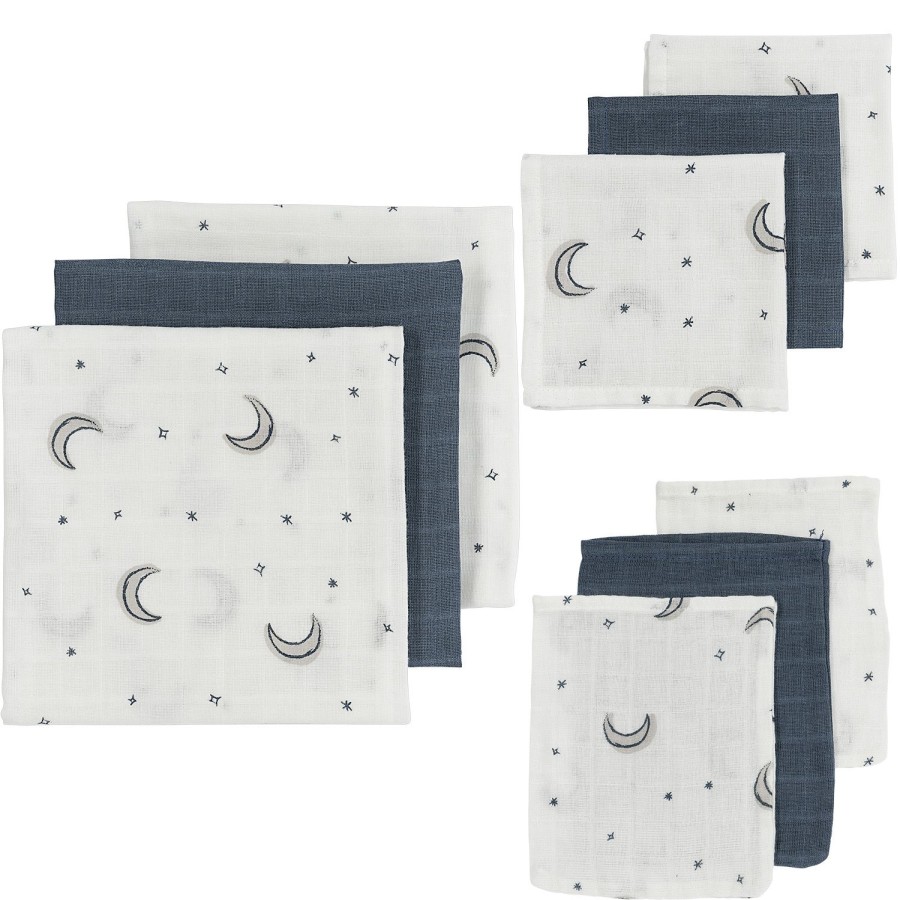 Verzorgen Meyco Baby | Starterset 9-Pack Hydrofiel Moon - Indigo