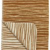 Slapen Meyco Baby | Wiegdeken Stripe - Camel/Offwhite - 75X100Cm