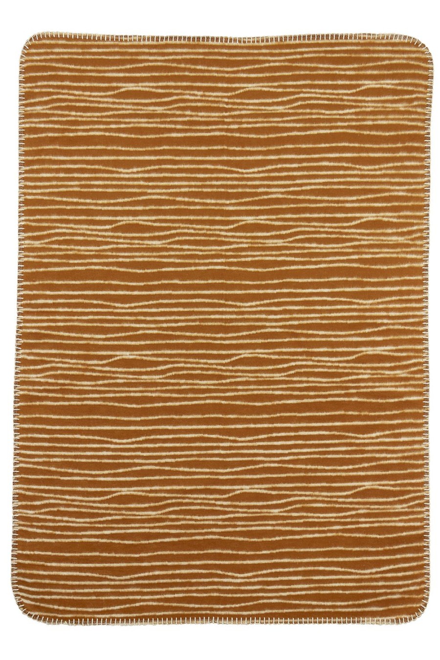 Slapen Meyco Baby | Wiegdeken Stripe - Camel/Offwhite - 75X100Cm