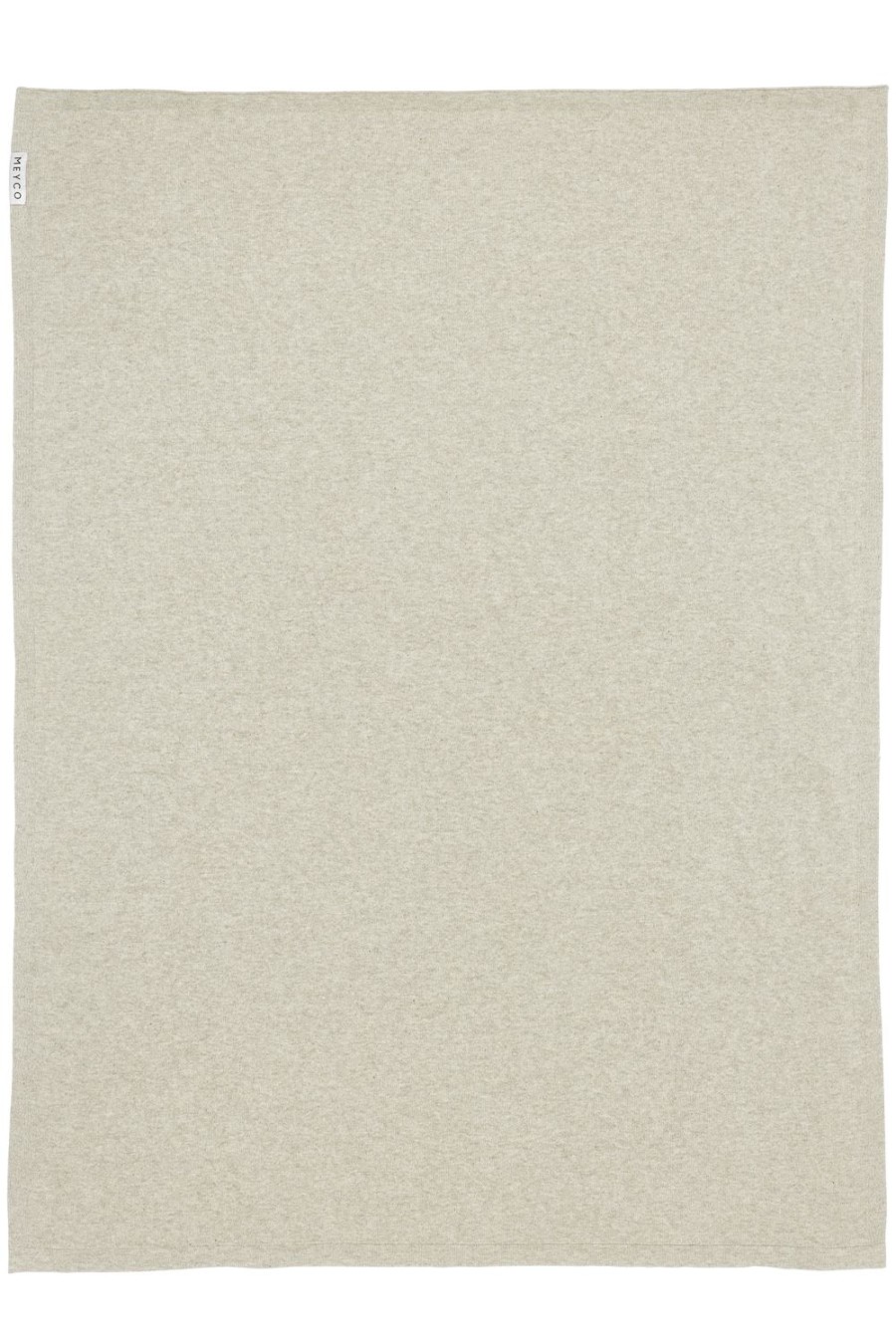 Slapen Meyco Baby | Ledikant Deken Knit Basic - Sand Melange - 100X150Cm