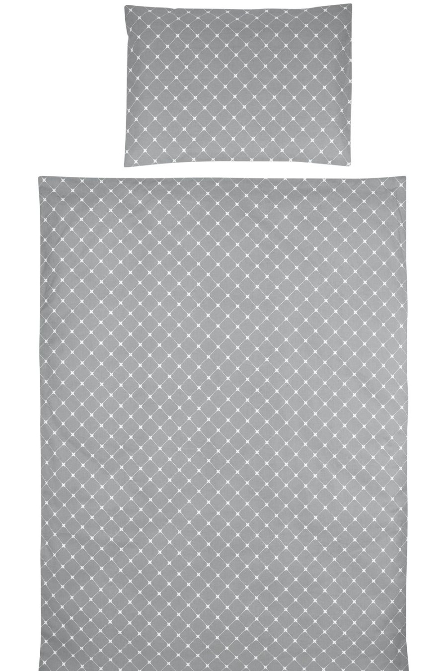 Slapen Meyco Baby | Dekbedovertrek Ledikant Louis - Grey - 100X135Cm