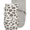 Slapen Meyco Baby | Swaddlemeyco Inbakerdoek 2-Pack Panter/Uni - Neutral/Grey - 4-6 Maanden