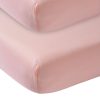 Slapen Meyco Baby | Hoeslaken Wieg 2-Pack Uni - Old Pink - 40X80/90Cm