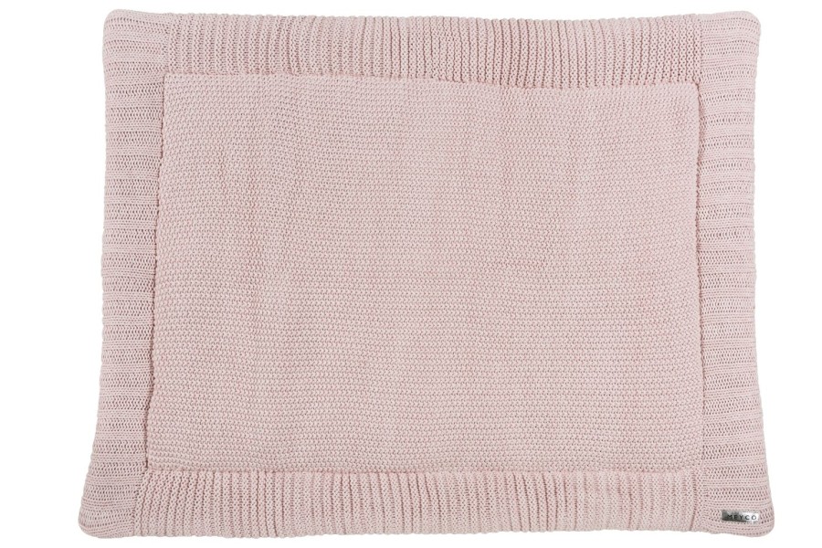 Thuis Meyco Baby | Boxkleed Relief Mixed Velvet - Pink - 77X97Cm