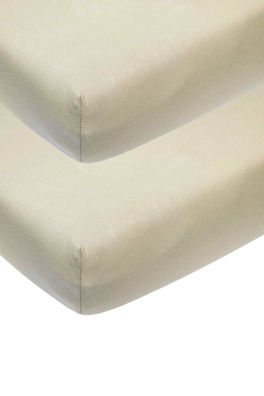 Slapen Meyco Baby | Hoeslaken Co-Sleeper 2-Pack Uni - Sand - 50X90Cm