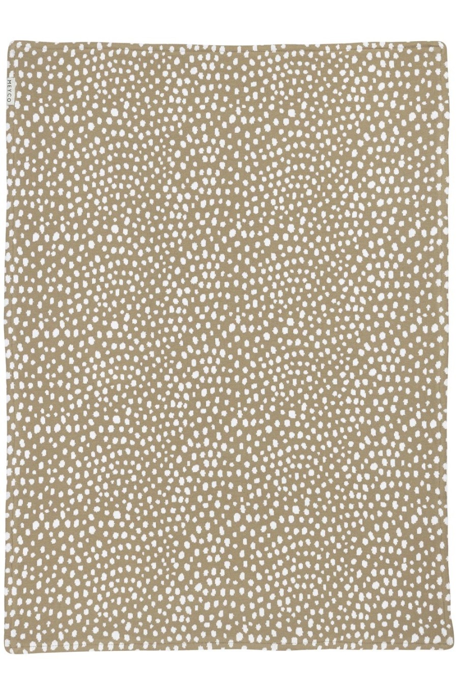 Slapen Meyco Baby | Wiegdeken Cheetah Velvet - Taupe - 75X100Cm