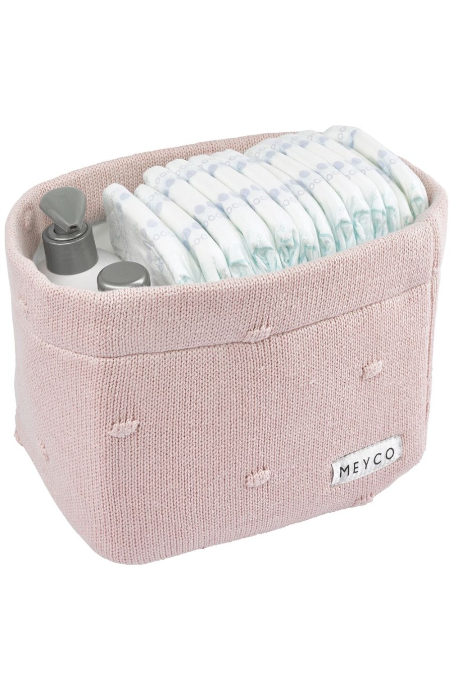 Thuis Meyco Baby | Commodemandje Mini Knots - Soft Pink - Small