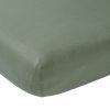 Slapen Meyco Baby | Hoeslaken Ledikant Uni - Forest Green - 60X120Cm