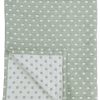 Slapen Meyco Baby | Ledikant Deken Little Dots - Forest Green - 100X150Cm