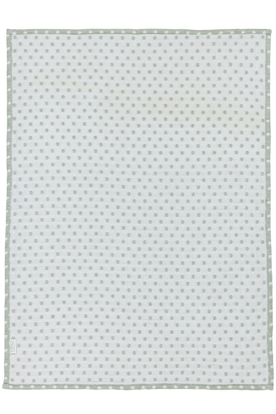 Slapen Meyco Baby | Ledikant Deken Little Dots - Forest Green - 100X150Cm