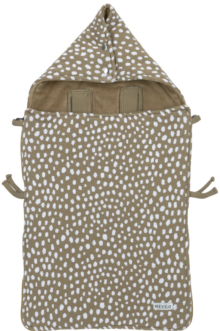 Onderweg Meyco Baby | Voetenzak Cheetah - Taupe - 40X82Cm