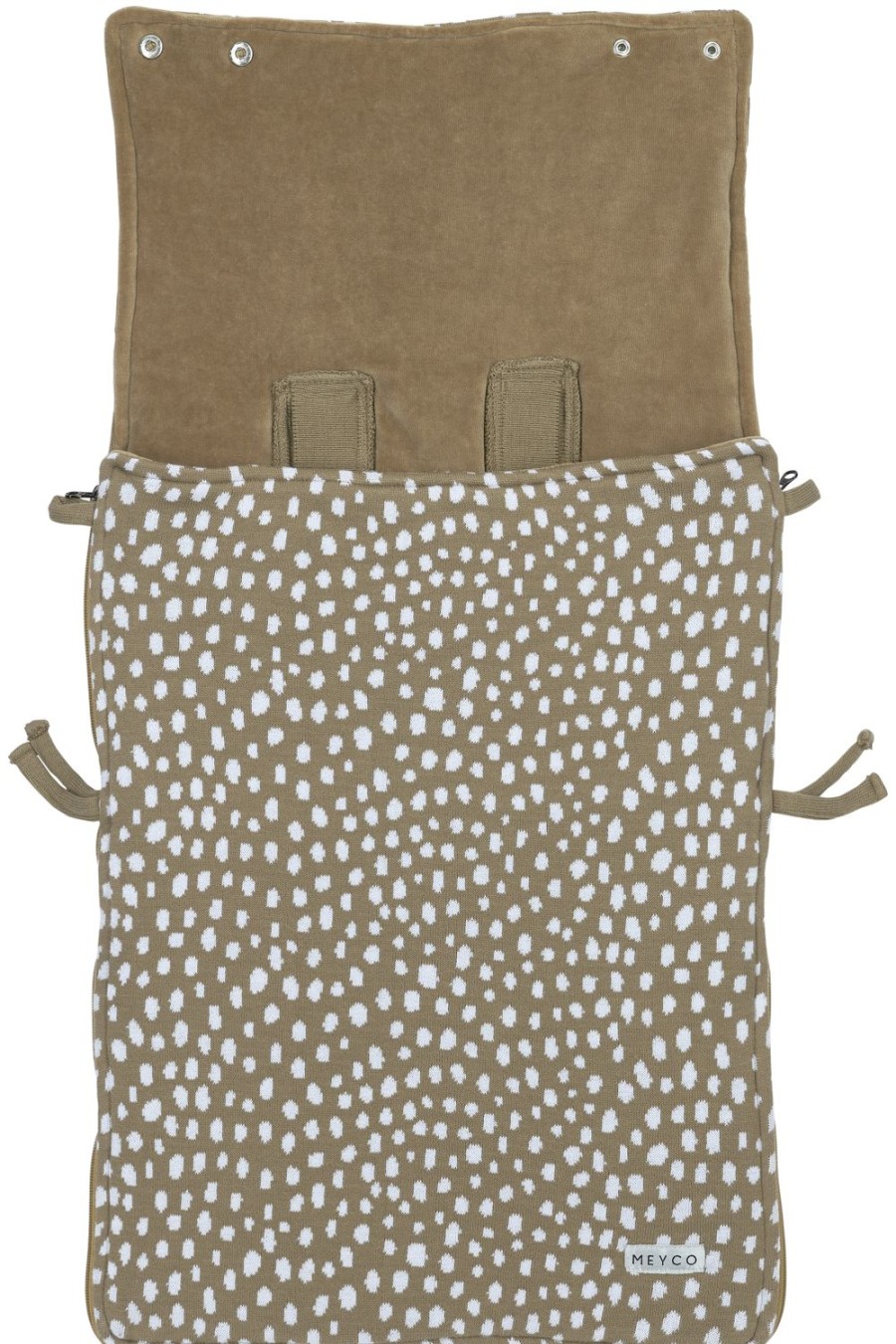 Onderweg Meyco Baby | Voetenzak Cheetah - Taupe - 40X82Cm