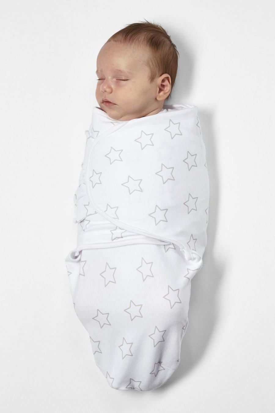 Slapen Meyco Baby | Swaddlemeyco Inbakerdoek Stars - Grey - 0-3 Maanden