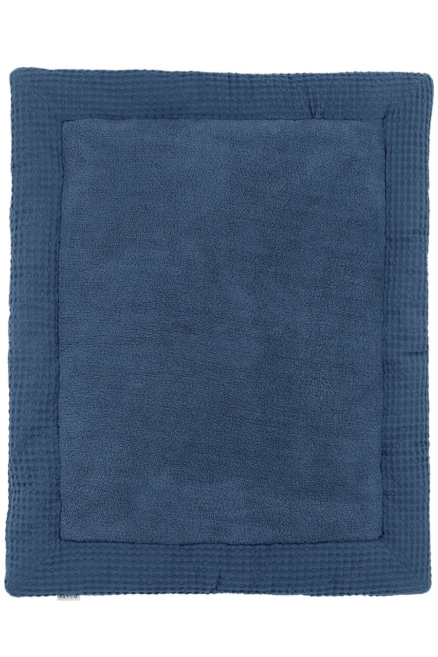 Thuis Meyco Baby | Boxkleed Wafel Teddy - Indigo - 80X100Cm