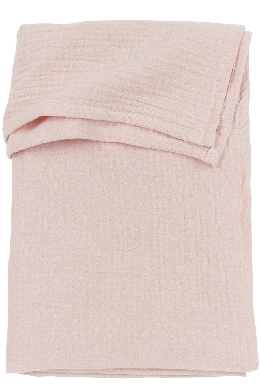 Slapen Meyco Baby | Wieglaken Pre-Washed Hydrofiel Uni - Soft Pink - 75X100Cm