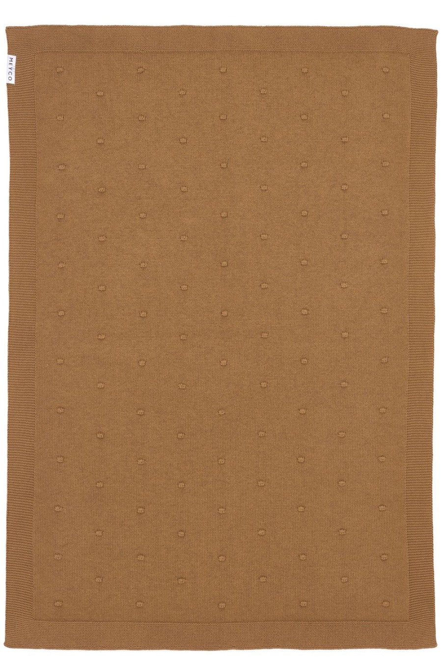 Slapen Meyco Baby | Ledikant Deken Mini Knots - Toffee - 100X150Cm