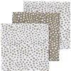 Verzorgen Meyco Baby | Monddoekjes 3-Pack Hydrofiel Cheetah - Taupe - 30X30Cm