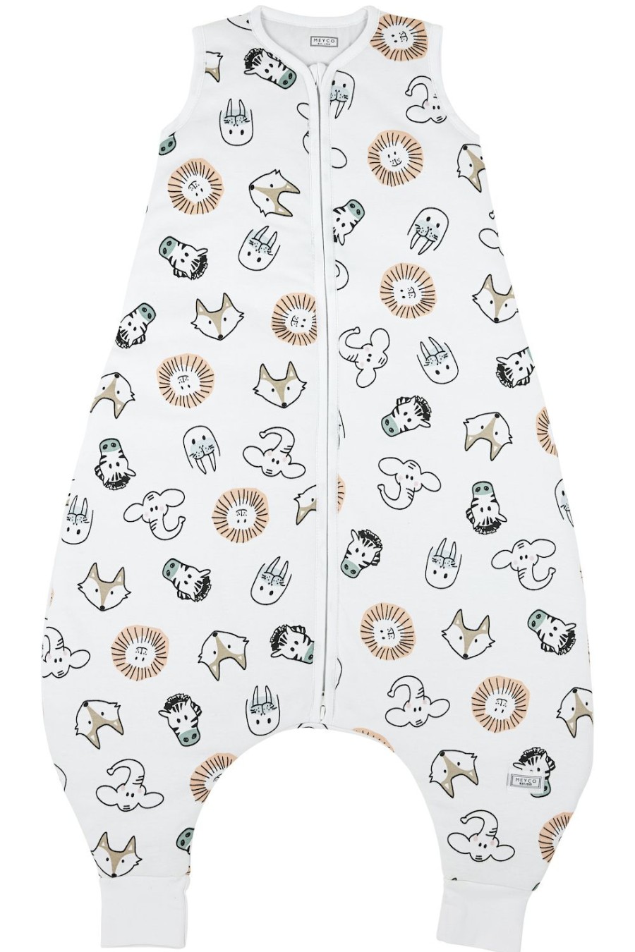 Slapen Meyco Baby | Baby Winter Slaapoverall Jumper Animal - Multicolour - 92Cm