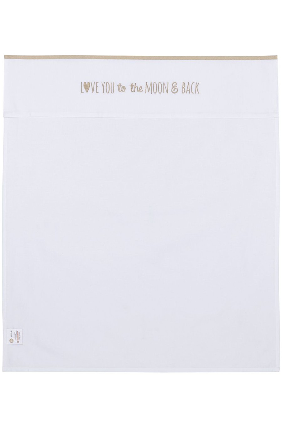 Slapen Meyco Baby | Wieglaken Love You To The Moon & Back - Sand - 75X100Cm