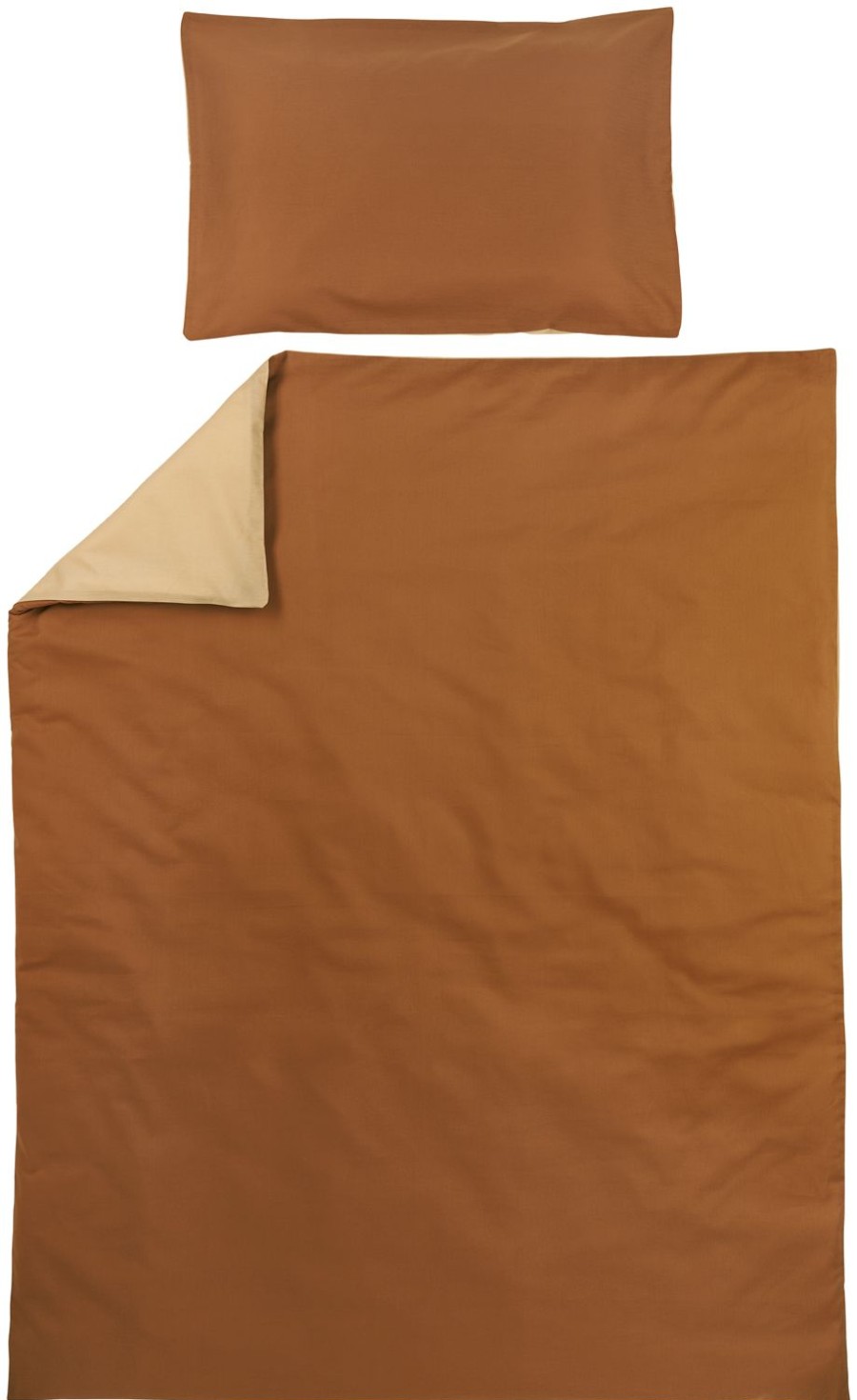 Slapen Meyco Baby | Dekbedovertrek Ledikant Uni - Camel/Warm Sand - 100X135Cm