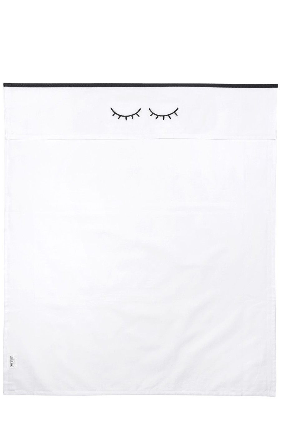 Slapen Meyco Baby | Wieglaken Sleepy Eyes - Black - 75X100Cm