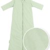 Slapen Meyco Baby | Baby Slaapzak Met Afritsbare Mouwen Slub - Soft Green - 90Cm