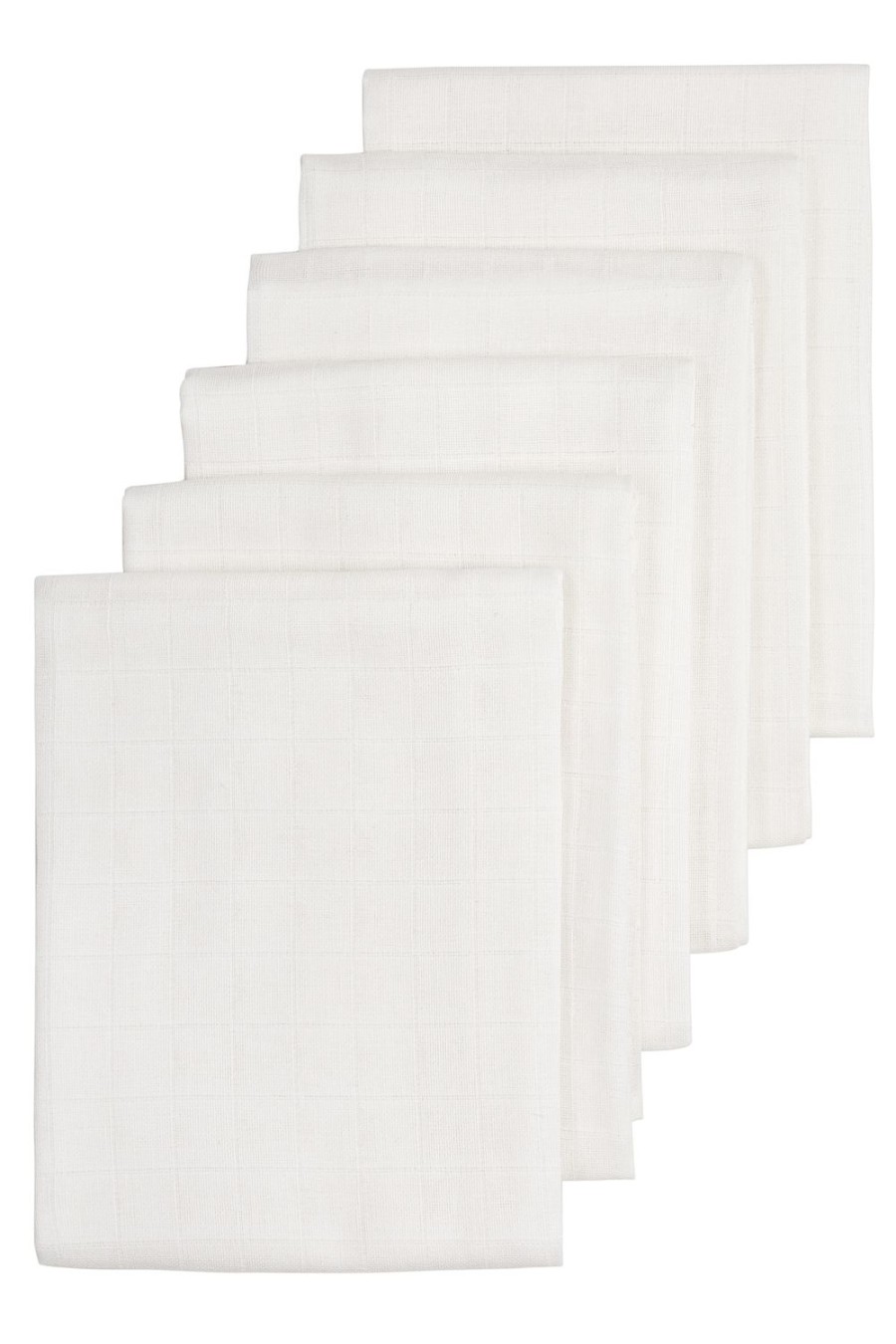 Verzorgen Meyco Baby | Hydrofiele Doeken 6-Pack Biologisch Uni - White - 70X70Cm