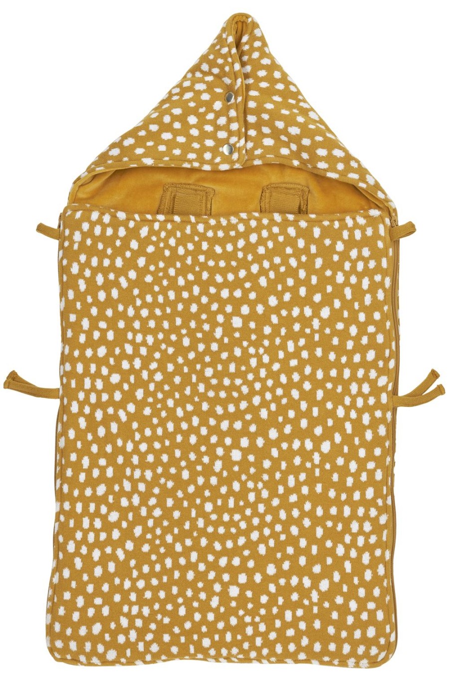 Onderweg Meyco Baby | Voetenzak Cheetah - Honey Gold - 40X82Cm