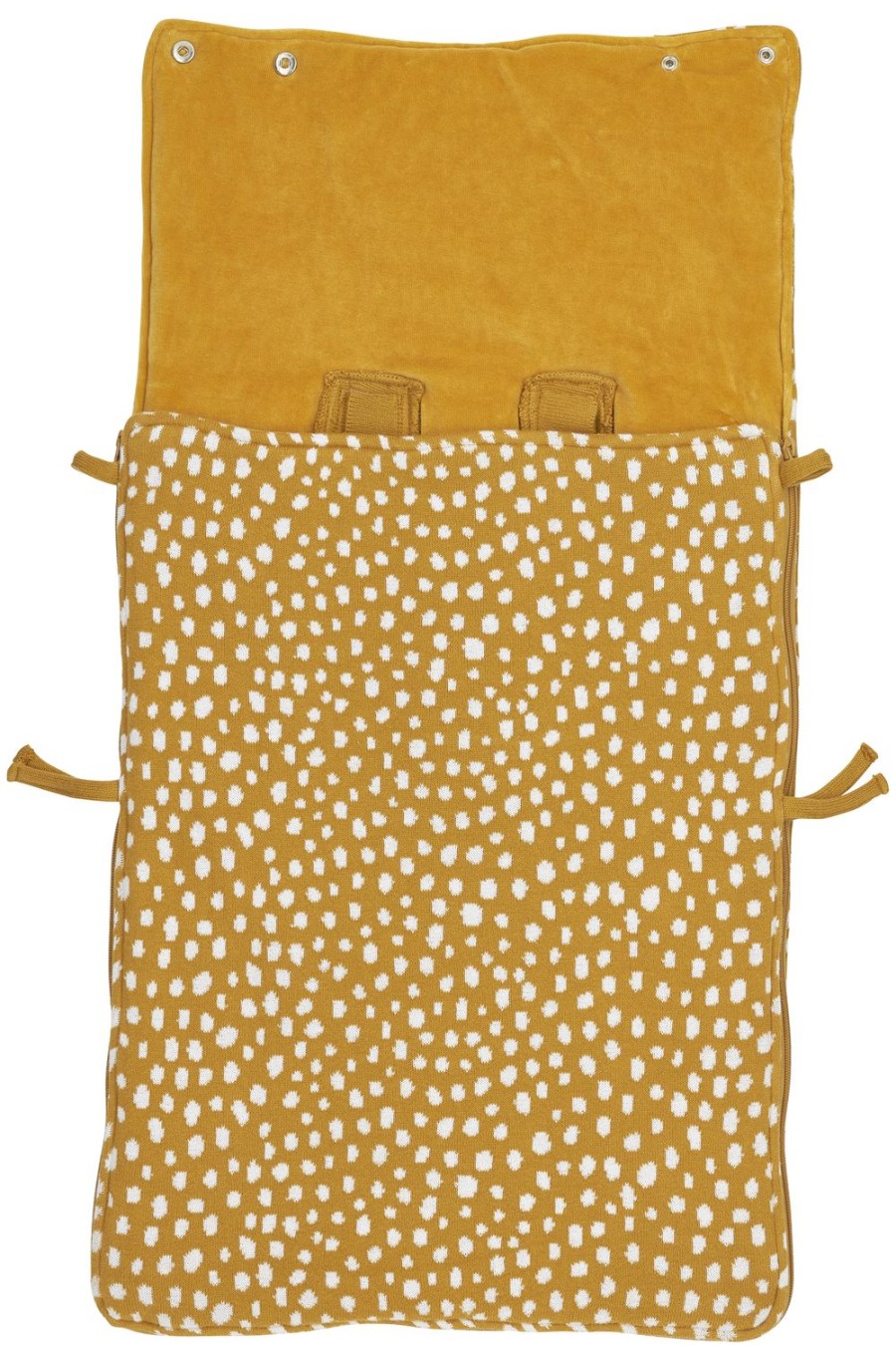 Onderweg Meyco Baby | Voetenzak Cheetah - Honey Gold - 40X82Cm