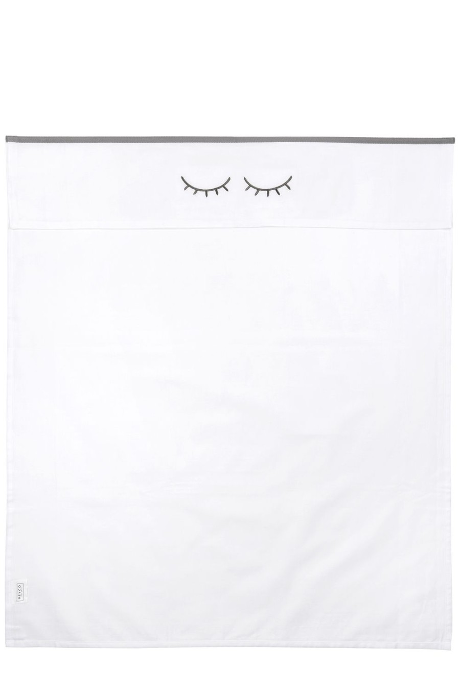 Slapen Meyco Baby | Wieglaken Sleepy Eyes - Grey - 75X100Cm