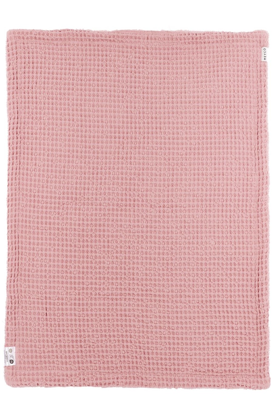 Slapen Meyco Baby | Ledikant Deken Wafel Teddy - Old Pink - 100X150Cm