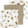 Verzorgen Meyco Baby | Monddoekjes 3-Pack Hydrofiel Stains - Sand - 30X30Cm