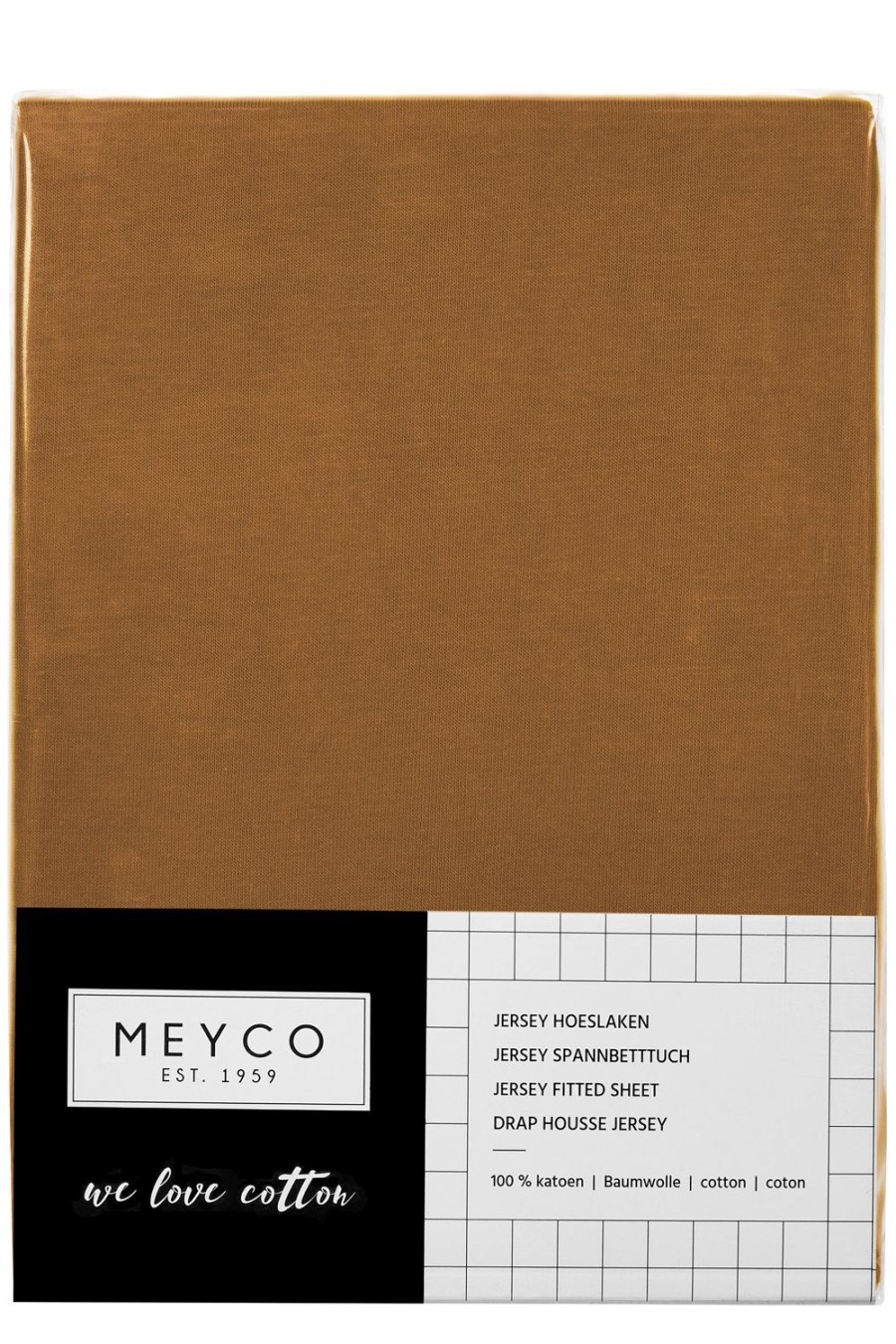 Slapen Meyco Baby | Hoeslaken Wieg Uni - Camel - 40X80/90Cm