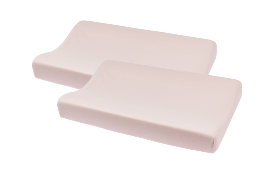 Verzorgen Meyco Baby | Aankleedkussenhoes 2-Pack Uni - Soft Pink - 50X70Cm