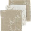 Verzorgen Meyco Baby | Monddoekjes 3-Pack Hydrofiel Branches - Sand - 30X30Cm